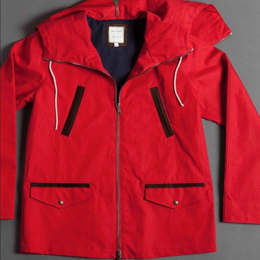 Billy Reid Navy Red Anorak NWT SZ Large
